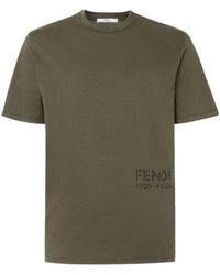 Fendi - 100% Cotton Short-Sleeve T-Shirt - Lyst