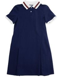 Gucci - Children's Cotton Dress With Web - Lyst