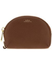 A.P.C. - Leather Monnaie Card Holder - Lyst