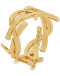 Saint Laurent - Twisted Cassandre Scarf Ring - Lyst