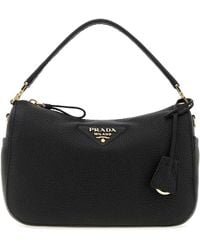 Prada - Mini Leather Small Handbag With-Tone Hardware - Lyst