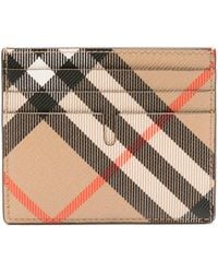Burberry - Check Card Holder - Lyst