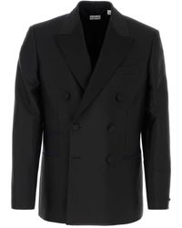 Burberry - Wool Blend Blazer - Lyst