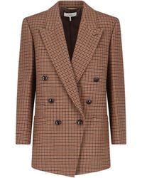 Chloé - Checked Wool-Blend Blazer - Lyst