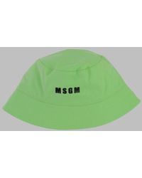 MSGM - Boys 100% Cotton Cloche Hat - Lyst