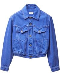 Versace - Slim-Fit Denim Blouson With Medusa Detail - Lyst