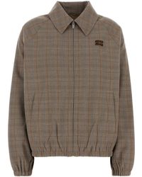 Miu Miu - 100% Wool Jacket - Lyst