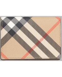 Burberry - Polyurethane & Cotton Wallet - Lyst