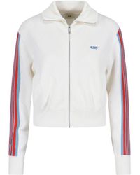 Autry - Viscose Blend Zip Sweatshirt - Lyst