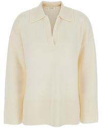 P.A.R.O.S.H. - Sweater With Polo Collar - Lyst