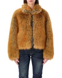 S.W.O.R.D - Faux Fur Zip Front Jacket - Lyst