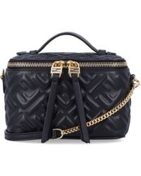 Fendi - Lamb Leather-Trim Shoulder Bag For - Lyst