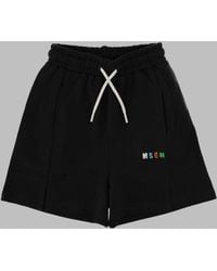 MSGM - Boys Fleece Bermuda Shorts, 100% Cotton - Lyst