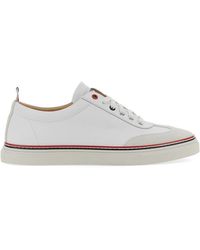 Thom Browne - Low-Top Leather Sneakers - Lyst