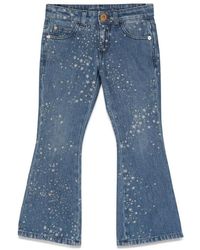 Versace - Glitter Print Jeans - Lyst