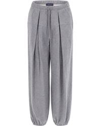 Sportmax - Relaxed Fit Drawstring Jogger Pants - Lyst
