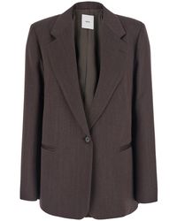 Grifoni - Single-Breasted Notched-Lapel Blazer Jacket - Lyst