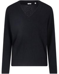 Aspesi - V-Neck Knit Sweater - Lyst