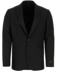 Versace - Wool Blend Blazer - Lyst