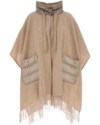 Herno - Pink Wool Blend Cape - Lyst
