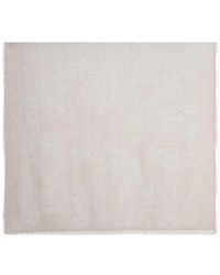 Max Mara - Elegant Logo Scarf With Fringes - Lyst