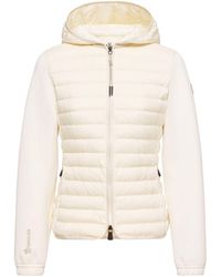 Moncler - Adjustable Hood Down-Filled Front Sweater (Size S) - Lyst