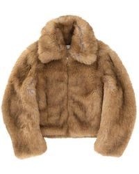 MSGM - Eco Fur Jacket - Lyst