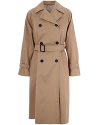 Weekend by Maxmara - Trench Coat Cotton Gabardine - Lyst