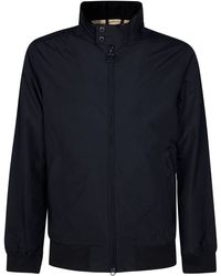 Barbour - Royston Button Zip Bomber Jacket - Lyst