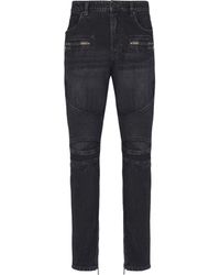 Balmain - Cotton Jeans - Lyst