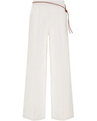 Herno - Regular Fit Trousers With Ironed Crease And Elasticated Waist - Lyst