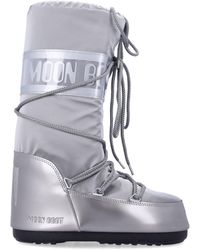Moon Boot - Icon Glance Metallic Shell Boots - Lyst