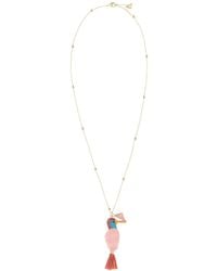 Prada - Style Metal Necklace With Mini Charm Detail For - Lyst