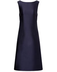 Alberta Ferretti - Raso Midi Dress For - Lyst
