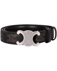 Celine - Triomphe Fabric Belt - Lyst