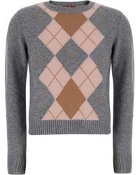 Max Mara - Sweater V-Neck Wool-Cashmere Tops - Lyst
