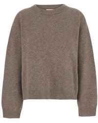 Loulou de Saison - Wool, Yak & Polyamide Crewneck Sweater With Round Neck And Long Sleeves - Lyst