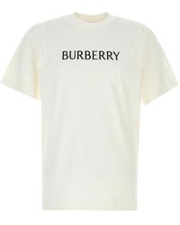 Burberry - Cotton Logo Slim T-Shirt - Lyst