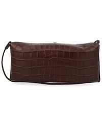 STAUD - Eve Crocodile-Effect Leather Clutch - Lyst
