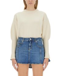 McQueen - Slim Fit Wool T-Shirt - Lyst