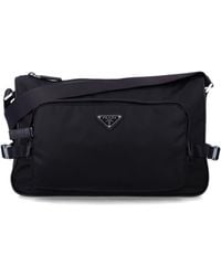 Prada - Recycled Polyamide & Calf Leather Crossbody Bag (P26 Collection) - Lyst