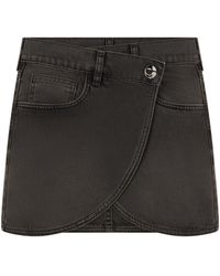 Coperni - Skirt Mini Denim Wrap Cotton - Lyst