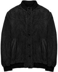 Low Brand - Leather Sports Jacket - Lyst