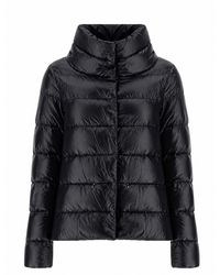 Herno - Down-Filled Quilted Jacket With Polyamide Shell And Cotton-Trim - Lyst