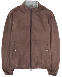 Herno - Suede Effect Jacket - Lyst