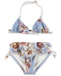 Zimmermann - Mini Floral Triangle Bikini For Girls - Lyst