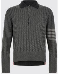 Thom Browne - Mini 2-In-1 Baby Cable Knit And T-Shirt Stitch Long-Sleeve Polo - Lyst