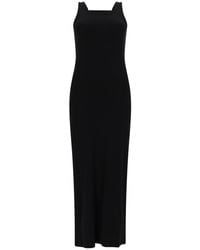 MSGM - Square Neck Maxi Dress - Lyst