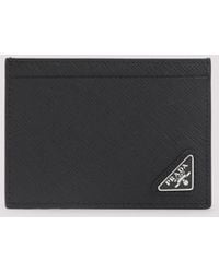 Prada - Calf Leather Card Holder - Lyst