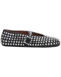 Alaïa - Mini Ballet Flats With Leather Sole And Almond Toe For - Lyst